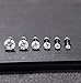 6Pairs Hypoallergenic Flat Back Earrings 316L Stainless Steel Studs for Sensitive Ears, 3-8mm Cubic Zirconia, Stylish Jewelry for Women Men S