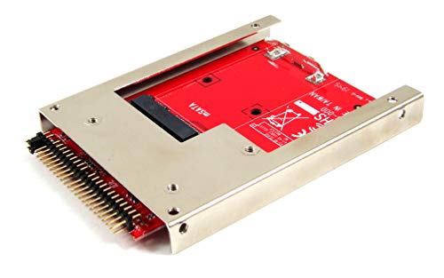 Image of IIDE-MSAT mSATA SSD to 2.5-Inch IDE Adapter Converter with Aluminum Frame Bracket - Latch and Retain mSATA SSD as 9.5mm 2.5 inch IDE SSD Drive