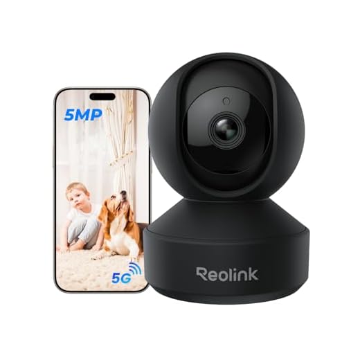 Reolink 3K Überwachungskamera Innen WLAN Schwenkbar, Home und Baby Monitor, Personen-/Haustier-/Baby-Schreierkennung, Auto-Tracking, 2,4/5GHz WiFi IP Kamera Indoor, 5MP IR-Nachtsicht, E1 Pro Schwarz