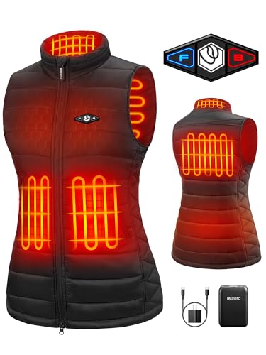 WASOTO Heated Vest Women（Black,S）
