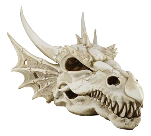 Ebros Gift Large 18" Long Mighty Elder Dragon Skull Fossil Statue Figurine Might and Magic for Medieval Dragon Era Fans Game of Thrones Lovers Dungeons and Dragons Legends Fantasy Decor