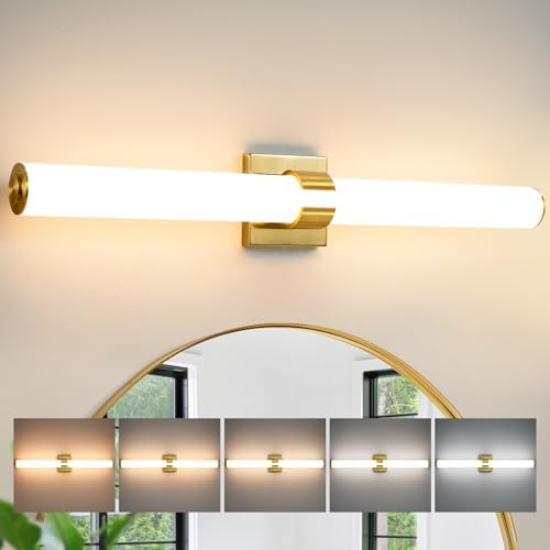 AIJIASI Gold Bathroom Light Fixtur...