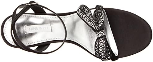 Nine West Women's Marry Heeled Sandal, Black, 9 | Image 4