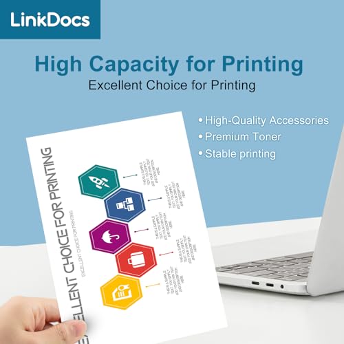 Image of LinkDocs 213Y W2130Y W2131Y W2132Y W2133Y Extra High Yield Toner Compatible with HP Enterprise 5700 MFP 5800 6700 6701 6701dn MFP 6800 6801 X55745 X57945 X654 X677 Printers (4 Pack)