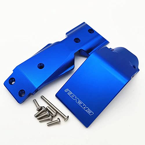 Plaque avant aluminium Traxxas E-REVO VXL 2.0 renforce le châssis 8637 bleu