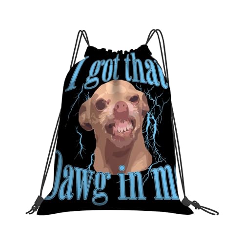 Chihuahua Funny Meme Drawstring Bags For Sports