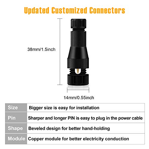 Zuckeo Low Voltage Connectors Landscape Lighting Wire Connector 12-16 Gauge Cable Connectors Work For Low Voltage Landscape Lights Led Flood Yard Light Outdoor Spotlights(16Pack) #TOP2