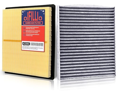 OIFILLIO Engine Cabin Air Filter Kit for Crosstrek (2018-2024) Outback (2020-2025) Ascent Impreza (2017-2025) Legacy (2020-2025) Replaces OEM 16546AA150 72880FL00A