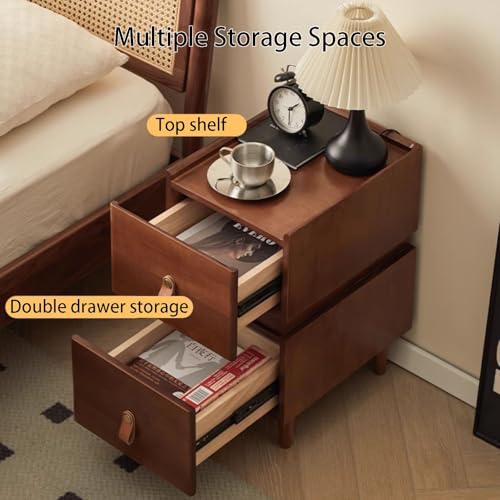 Petite table d'appoint blanche avec tiroirs en bois pour optimiser l'espace - 5