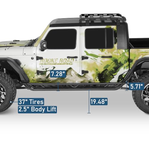 Estribos laterales Hooke Road Gladiator para Jeep JT miniatura 5