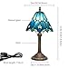 wecrejoni Tiffany Lamp Bedside Table Lamp-Nightstand,Stained Glass Lamp for Bedroom Dorm Living Kitchen, Aesthetic Cute Home Decor Gift (OFU1158)