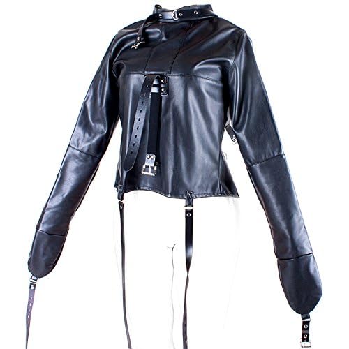 BDSM Bondage Giacca Sesso Unisex Camicia di forza SM Manette BDSM Giocattolo del sesso Body Bondage Borsa for bondage for il corpo Lingerie erotica Set da donna(M)