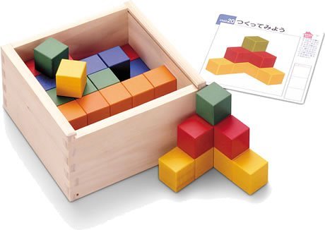 Amazon | ずけいキューブつみき | 積み木 | おもちゃ