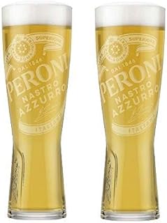 Peroni Pint Glasses 20oz / 568ml (Set of 2) New for 2018