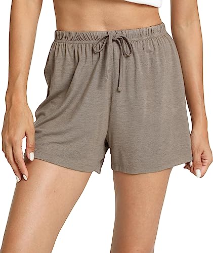 Image of GYS Women's Bamboo Viscose Cooling High Waisted Pajama Shorts
