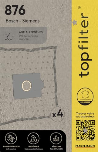TopFilter 876 Fleece Bags for Bosch Siemens