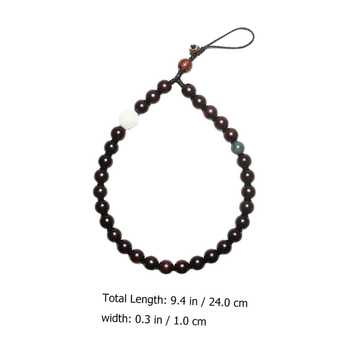 2 cadenas para teléfono móvil, correa de muñeca, cuentas chinas, cordón para teléfono celular, cordón para teléfono celular, cadena de mano, cadena de teléfono celular, cuerda de jade de