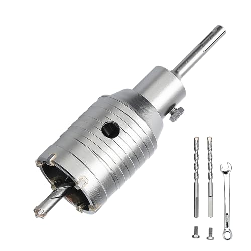 GRIXLEN 2 inch / 50mm Concrete Hole Saw with SDS Plus Shank Rod