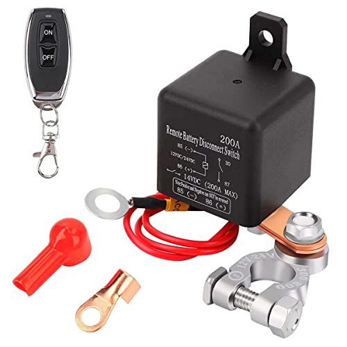 Qiilu Batterie Trennschalter 200A - 12V/32V Auto Batterie Isolator Schalter Für Fahrzeuge