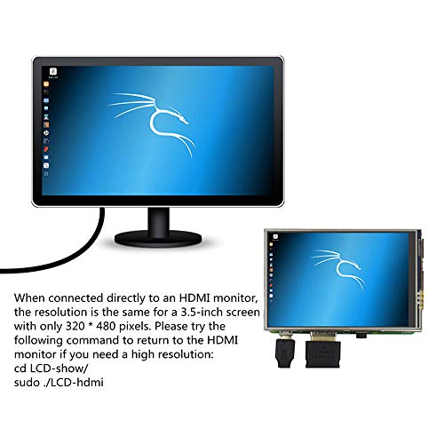 Image of for Raspberry Pi 3 B+ 3.5 inch Touch Screen with Case, 320x480 Pixel Monitor TFT LCD Game Display [Support Raspbian, Ubuntu, Kali, RetroPie System]