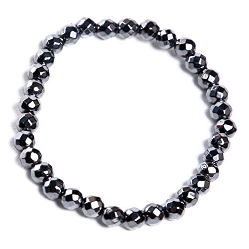 AIMANTIX - Bracelet Hématite Magnétique Homme et Femme Petites Billes - Bracelet Aimant à Facettes - Apporte de l'Energie et de l'apaisement - Allie Les Qualités des Minéraux et des Aimants Cover