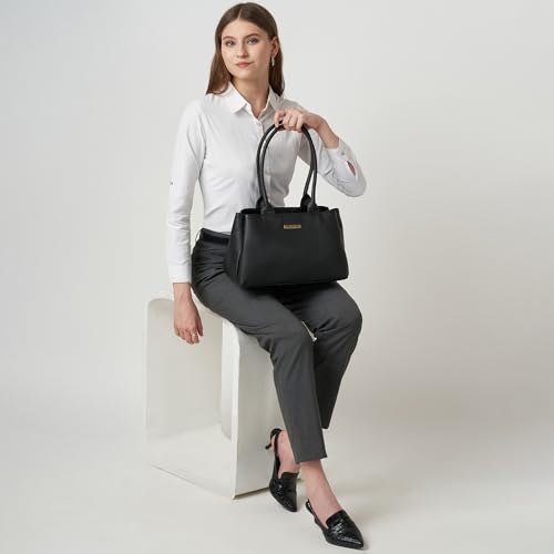 Image of Caprese Jimny Medium Satchel Bag for Women with Multiple Compartments for Organization and Comfort | Stylish, Durable, and Spacious Interior Shoulder Bag for Work, Travel, and Everyday Use