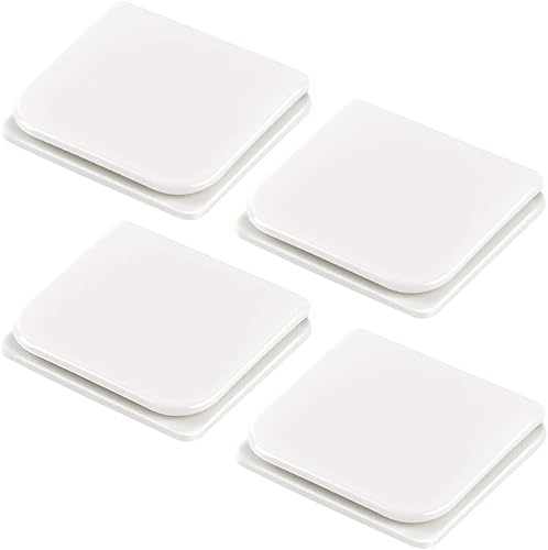 Clips de cortina de ducha para lado de la ducha, paquete de 4 clips autoadhesivos para cortina de ducha, clips resistentes al viento para colgar en