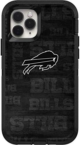 Skinit Decal Skin Compatible with OtterBox Defender iPhone 11 Pro Case - Officially Licensed NFL Buffalo Bills Black & White Design