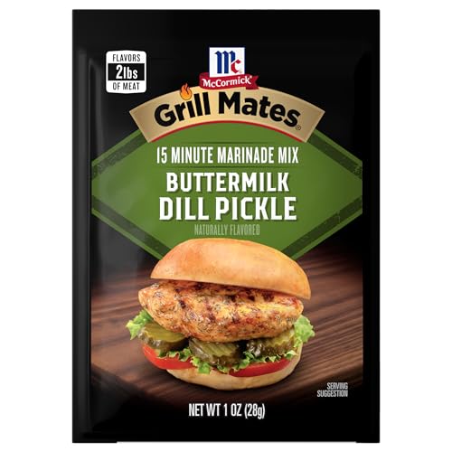 McCormick Grill Mates Buttermilk Dill Pickle Marinade Mix, 1 oz (Pack of 12)