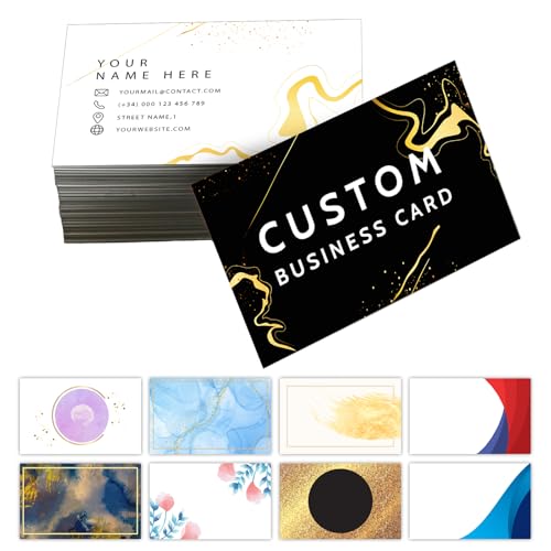 200Pcs Custom Business Cards Customizable with Logo Photo - Tarjetas