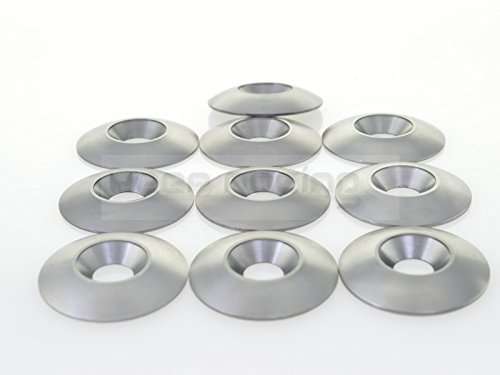 Preisvergleich Produktbild 10 Stück Aluminium Unterlegscheibe für Kart Sitz, 34x8mm, titan exloxiert