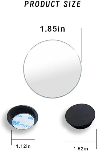 Miniatura 9 de Espejo retrovisor automotriz de punto ciego, espejo sector HD ajustable, espejo convexo gran angular sin marco, asistencia de espejo lateral más