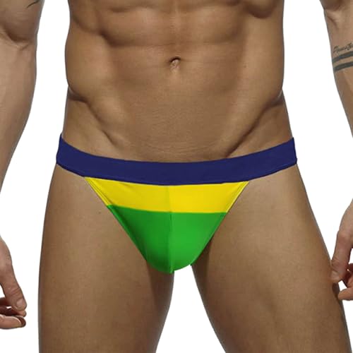 Bañador Natacion Hombre - Calzoncillos Sexis de Corte Alto para Hombre para Nadar en la Playa - Calzoncillos Deportivos Transpirables y de Secado rápido para Hombre