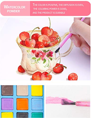 Conjunto de 168 peças de artigos de papelaria escolar de luxo Bestgift com estojo portátil preto