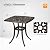 VINGLI 21” Cast Aluminum Outdoor Side Table, All Weather Round Patio Coffee Table Porch Table Outdoor Bistro Table Outdoor End Table Bronze