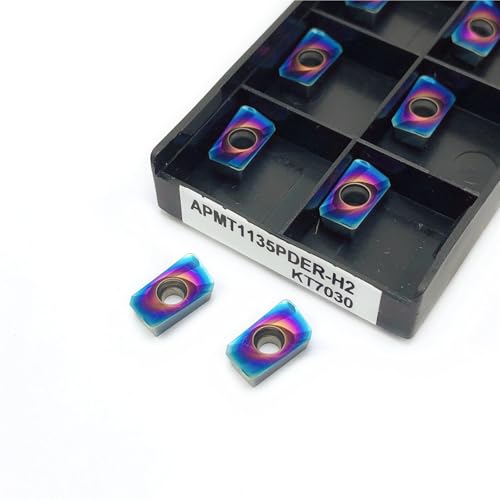 10 piezas APMT1135 H2 KT7030 inserto carburo para torneado CNC miniatura 1