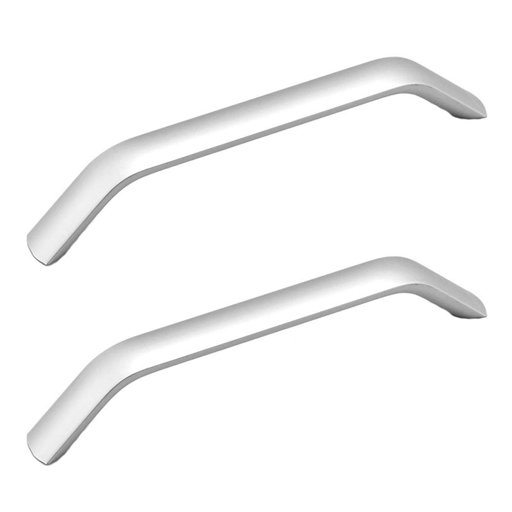 Dreneco Silver 2 Pack Aluminum Alloy Kitchen Cupboard Handles Cabinet Handles Drawer Pulls Cupboard Knobs 128Mm (Silver)