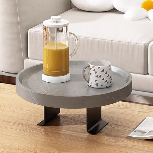 Bandeja para sofá ajustable mesa auxiliar con organizador de mandos 6