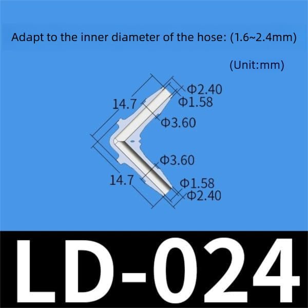 PP Material L Shaped Elbow Barbed Connector Joint Fitting 1/16''1/8''3/16''1/4''3/8''1/2''Widely Used in Biomedical, Environmental protection(10pcs) (LD-024 (10pcs))