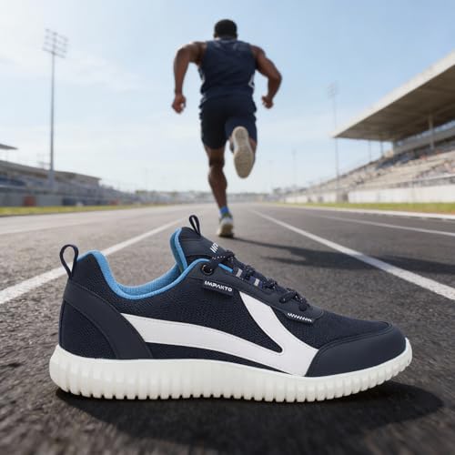 Image of Impakto Driftwave Men Running Shoes | Lightweight & Breathable Shoes for Gym, Training & Travel Cushioned Insole for Comfort | Wide Toe | Slip Resistance oustole for Ground Traction