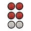 4x Red/2x White