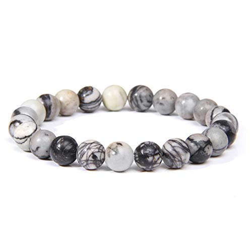 Lapis Lazuli Bracelets Men Natural Energy Lazuli Bracelet Polished 8mm Lazurite Beads Bangle Pulsera Women Jewelry Gift-16_23cm