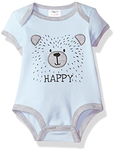 Baby Essentials Baby Boy Bodysuit, Blue, 0-3 Months