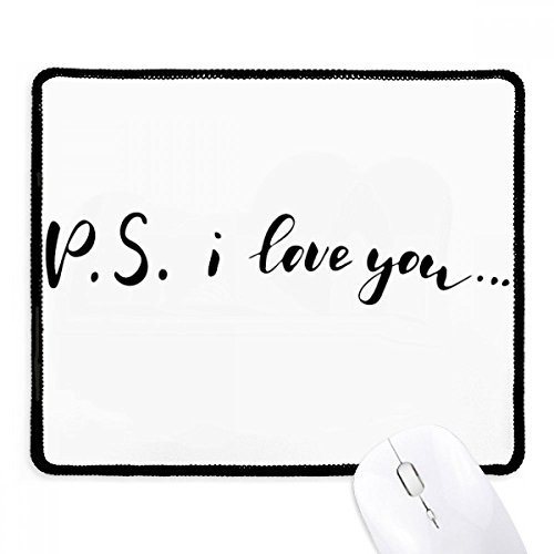 Mousepad de lona con frase Te Amo, un regalo ideal con borde cosido duradero