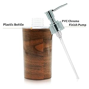 Shenron Soap Dispenser Plastic Bottle Set with Pump for Liquid Soap | Liquid/Shampoo | Hand Wash | Sanitizer | Essential Oil | Lotion Dispenser Bottle for Bathroom and Kitchen