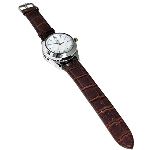 Hildbrandt Mens Military Watch Cigarette Electric Lighter with USB Rechargeable Quartz Wristwatch (Prominence, White)