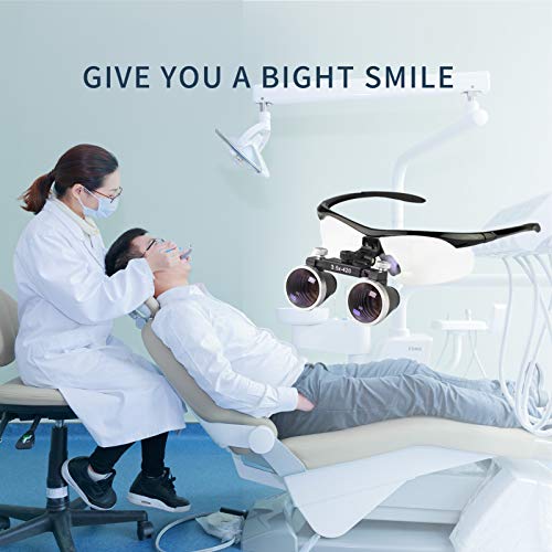 Image of Dental Binocular Loupes 3.5 x 429mm Magnifier (Black)