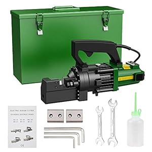 Anbull 1250W Electric Hydraulic Rebar Cutter, Cutting up to 3/4 Inch 4-20mm #6 Rebar, with Replaceable Jaw Blades, Cutting Speed 3-3.5S (1250W RC-20)