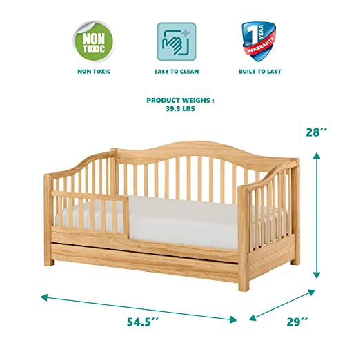 Dream On Me Toddler Day Bed In Natural, Greenguard Gold Certified, 54.5X29X28 Inch (Pack Of 1) #TOP3