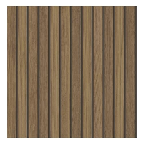 Fresco Natural Wooden Slats Panelled Wallpaper | On Trend Panelled Wallcovering | Eco-Friendly Wallpaper
